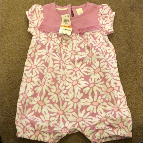 First Impressions Other - First Impressions 12mo pink floral romper NWT